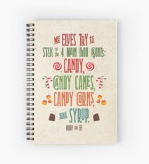 Buddy the Elf - The Four Main Food Groups Spiral Notebook