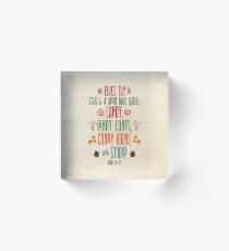 Buddy the Elf - The Four Main Food Groups Acrylic Block
