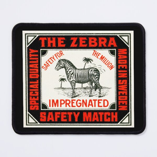 Item preview, Vintage Swedish Matchbox Art - Zebra Safety Match designed and sold by MtWoodsonSales.