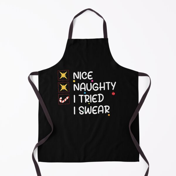 Item preview, Funny Christmas Checklist Nice Naughty I Swear I Tried  designed and sold by KElife.