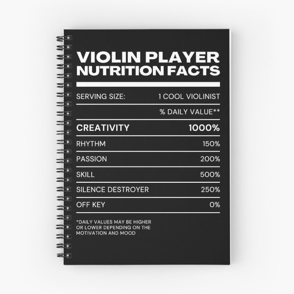 Item preview, Violin Player Nutrition Facts designed and sold by weirdrelatives.