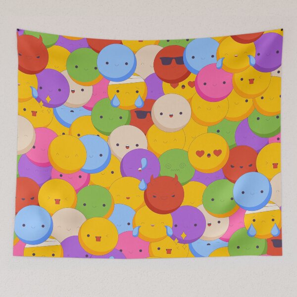 Item preview, Retro Smiley Face Pattern Design designed and sold by ivaostrogonac.