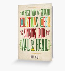 Buddy the Elf - Christmas Cheer Greeting Card