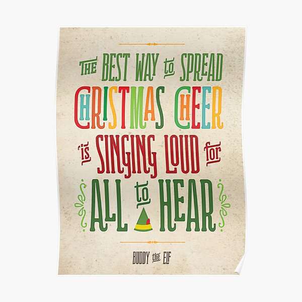 Buddy the Elf - Christmas Cheer Premium Matte Vertical Poster