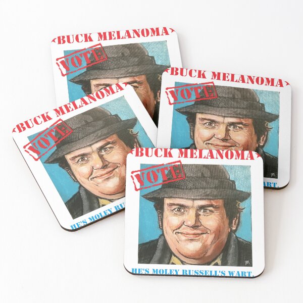 Item preview, VOTE BUCK MELANOMA (Uncle Buck parody) designed and sold by tonymillerart.