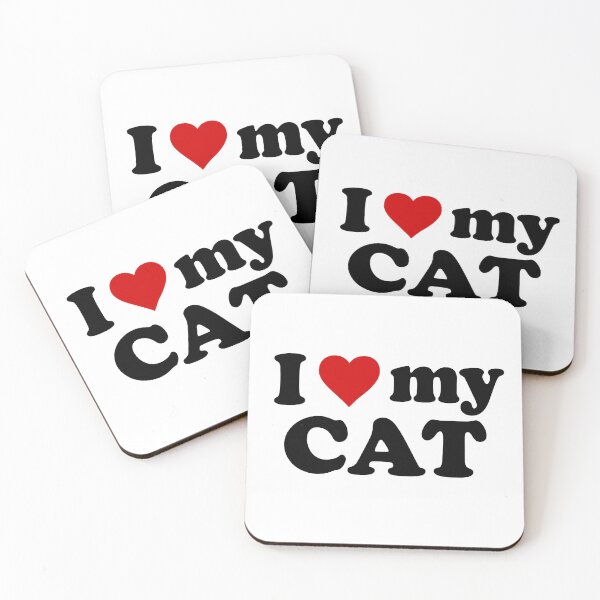 Item preview, I HEART MY CAT designed and sold by sarascoprox.