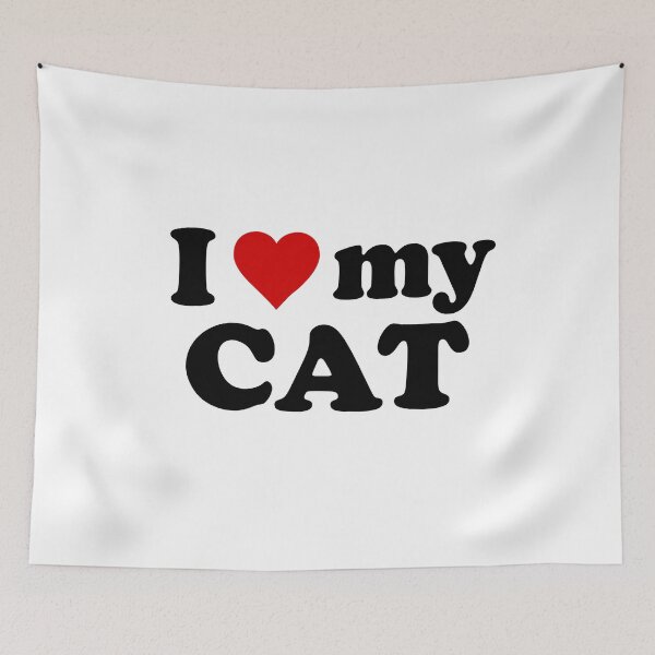 Item preview, I HEART MY CAT designed and sold by sarascoprox.