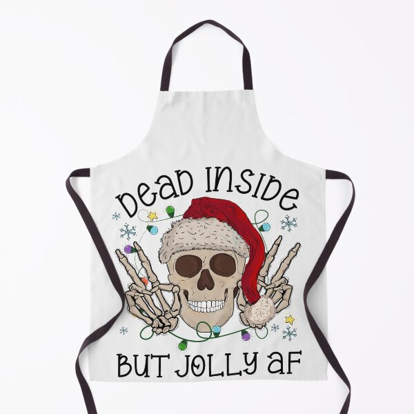 Item preview, Christmas Skull Dead Inside But Jolly AF designed and sold by Just Be Different.