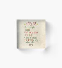 Buddy the Elf! The Code of Elves Acrylic Block