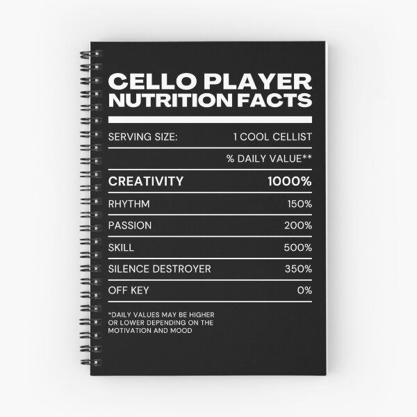Item preview, Cello Player Nutrition Facts designed and sold by weirdrelatives.