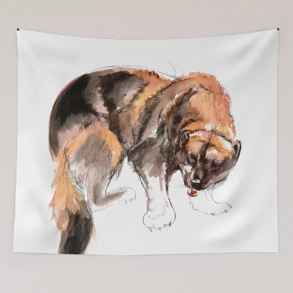 Item preview, Gulo gulo Watercolor #3 designed and sold by belettelepink.