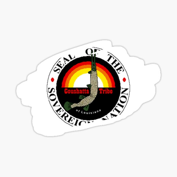 "Coushatta Tribe Brushstroked" Sticker for Sale by artyflyers Redbubble