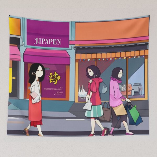 Item preview, Shopping in Beijing - China Cartoon Style designed and sold by DesignerKin.