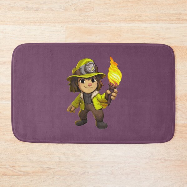 Item preview, spelunky boy with torch adventure character designed and sold by alexhales8008.