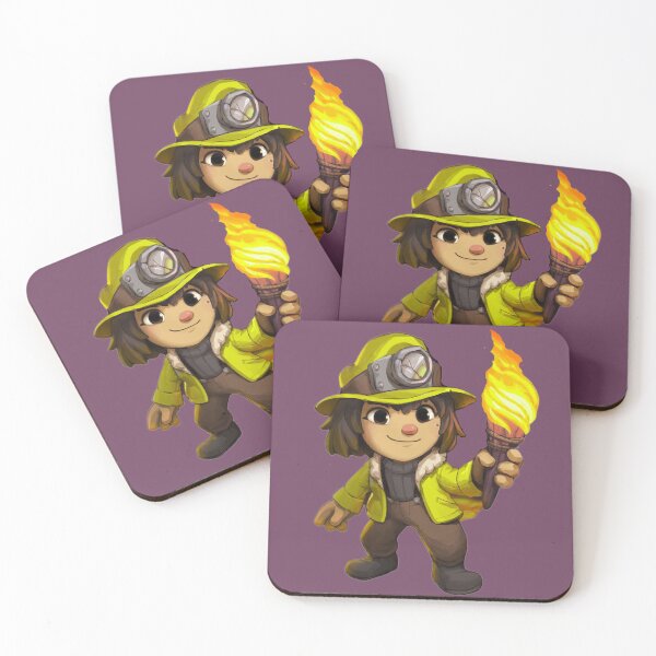 Item preview, spelunky boy with torch adventure character designed and sold by alexhales8008.