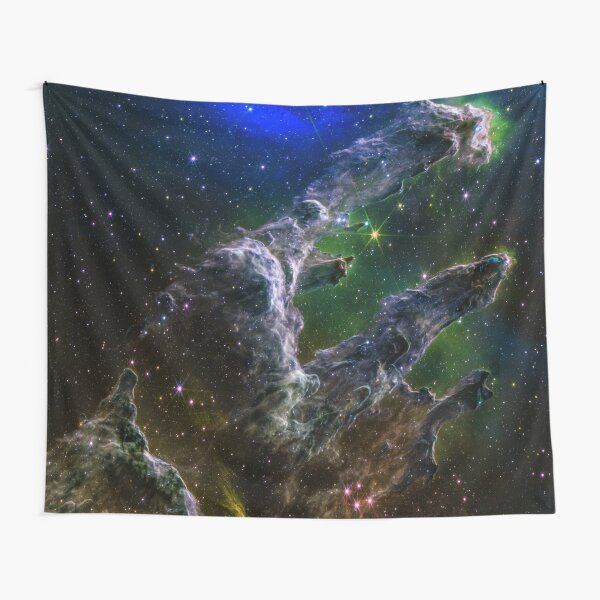 Item preview, Pillars of Creation JWST comp deep green blue designed and sold by 2sweetsDesign.