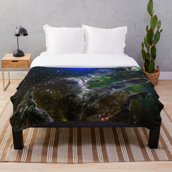 Item preview, Pillars of Creation JWST comp deep green blue designed and sold by 2sweetsDesign.