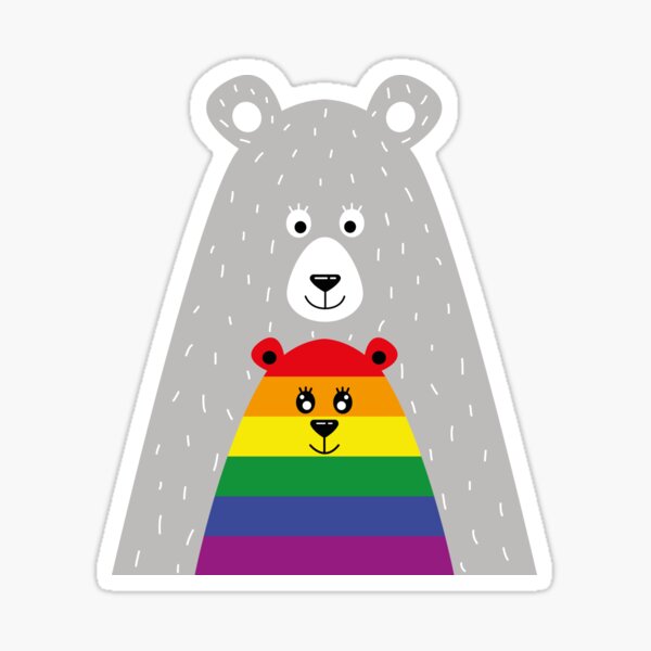 Mama Bear Proud Mother LGBTQ+ Pride Sticker