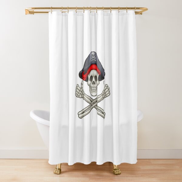 Raise the Jolly Roger Shower Curtain