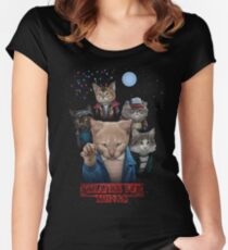 Strange Fur Things Women's Fitted Scoop T-Shirt