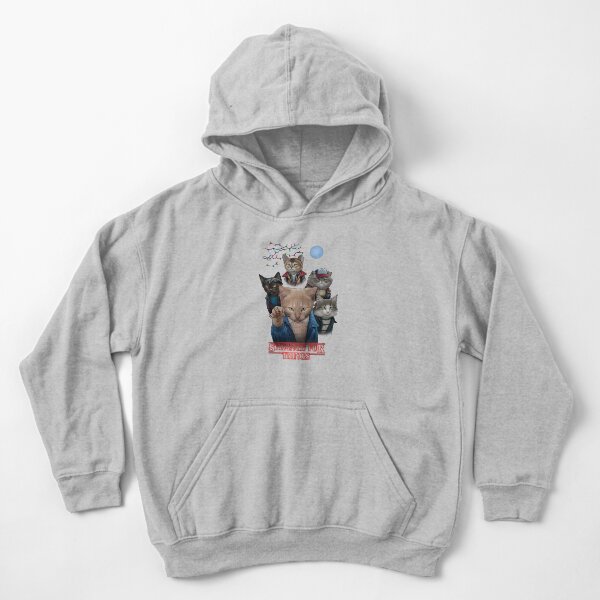 Strange Fur Things Kids Pullover Hoodie
