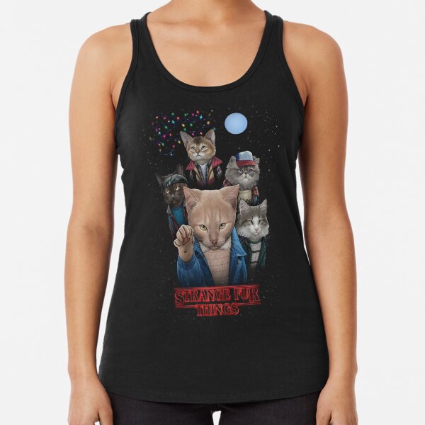 Merkwürdige Pelz-Sachen Racerback Tank Top