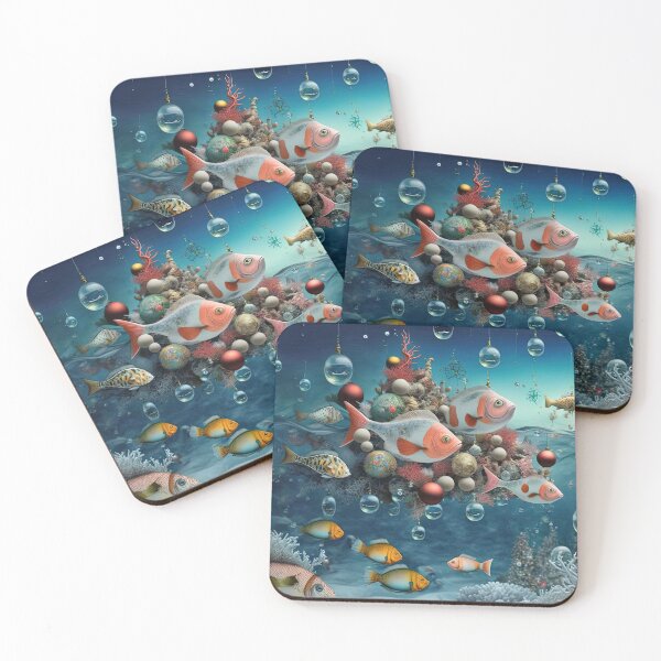 Item preview, Sea made of Christmas decorations designed and sold by Arthoughts.
