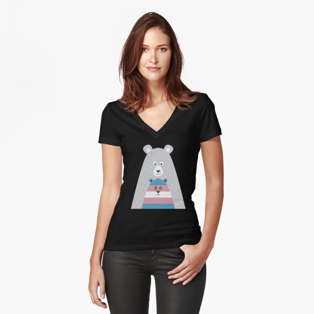 Artikel-Vorschau von Tailliertes T-Shirt mit V-Ausschnitt, designt und verkauft von thequeershop.