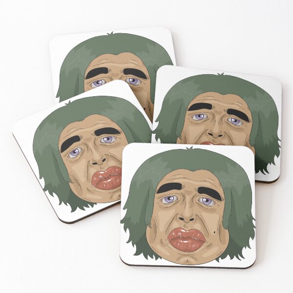 Item preview, Masc Lady with Big Lips and Green Hair designed and sold by Isabella Staffier.