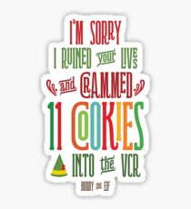 Buddy the Elf - 11 Cookies Sticker