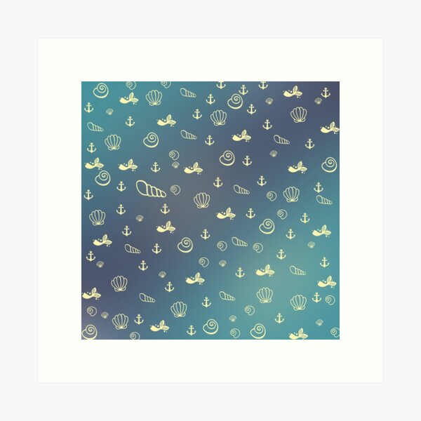 Item preview, Sea theme pattern designed and sold by Noishop.