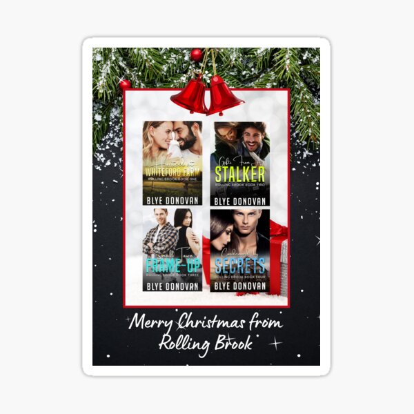 Merry Christmas with Books Sticker