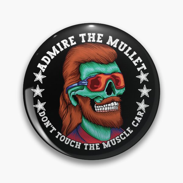 Item preview, Funny Muscle Car Admire The Mullet Hairdo designed and sold by CharJens.