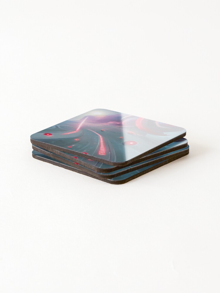 Thumbnail 4 of 5, Coasters (Set of 4), Crusing The Interstate designed and sold by Sub-Ruminations.