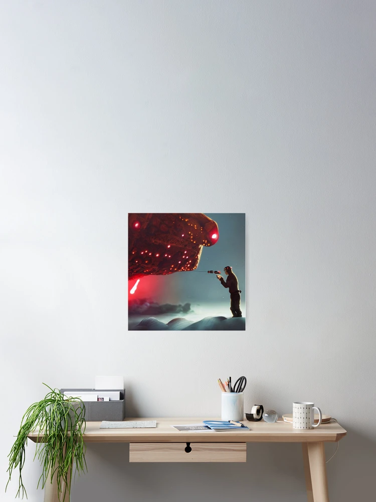 Aperçu 2 sur 3. Poster avec l'œuvre Cyber Communion créée et vendue par Sub-Ruminations.