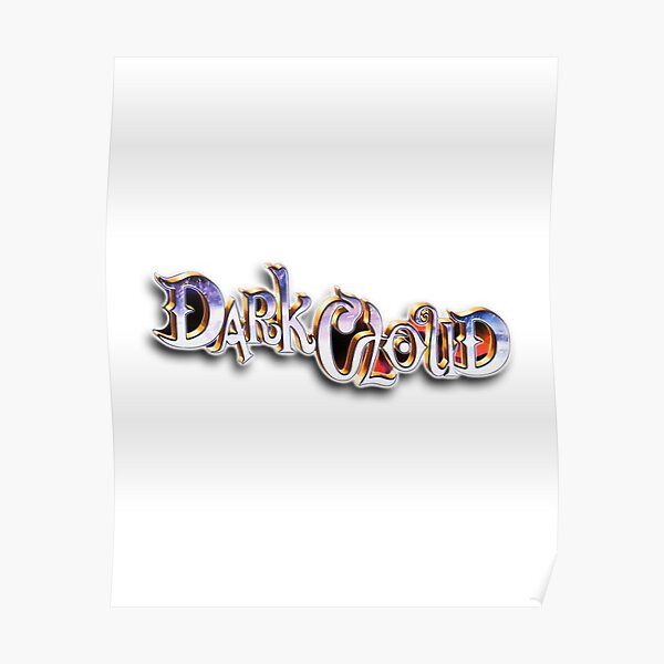 "Dark Cloud Logo" Poster by zeroisfirst | Redbubble