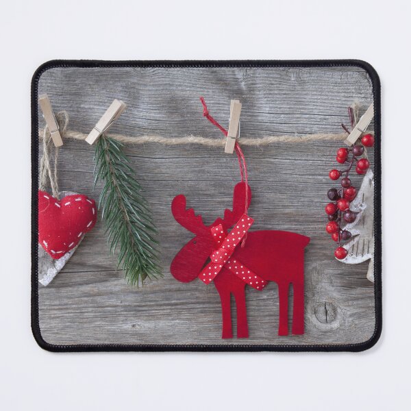 Item preview, Woodsy Christmas Moose Decorations designed and sold by FringeInk.