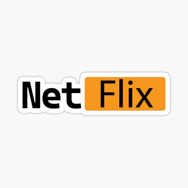 "funny Net flix logo" Sticker for Sale by AhmedZakiFouda Redbubble