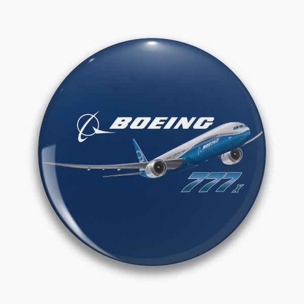 Vista previa del artículo con la obra «Imagen del avión Boeing 777x-900 - Azul», diseñado y vendido por bjcoving.