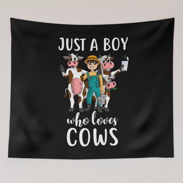 Item preview, just a boy who loves cows Farmer gift designed and sold by Ibu83.