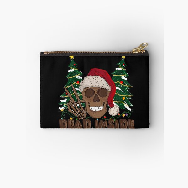 Item preview, Dead Inside But Jolly Af Black Skull Christmas designed and sold by Just Be Different.