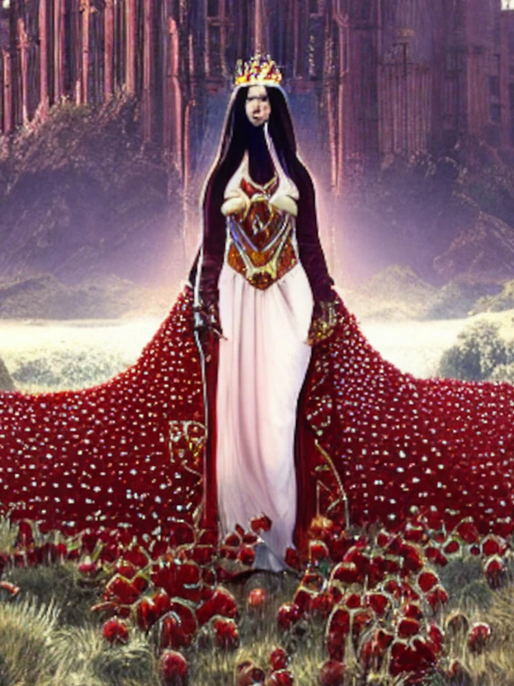Imagen 5 de 5, Funda de iPhone con la obra Rose Queen Of The Purple Palace, diseñada y vendida por Sub-Ruminations.