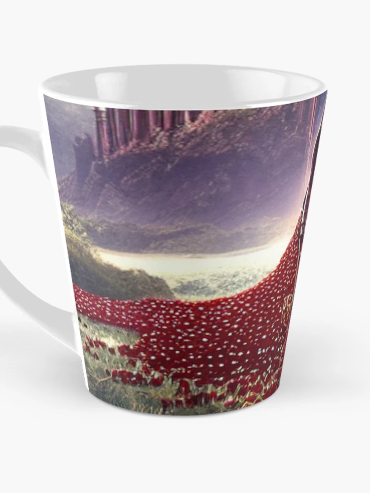 Aperçu 3 sur 4. Mug à café avec l'œuvre Rose Queen Of The Purple Palace créée et vendue par Sub-Ruminations.