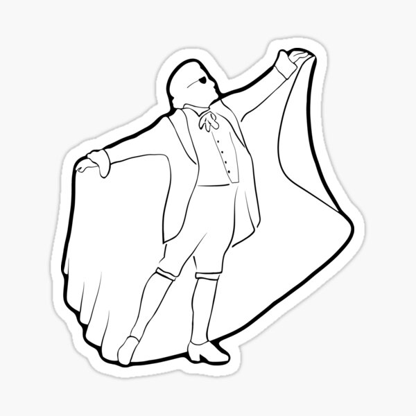 The Nutcracker Drosselmeyer Silhouette White Sticker