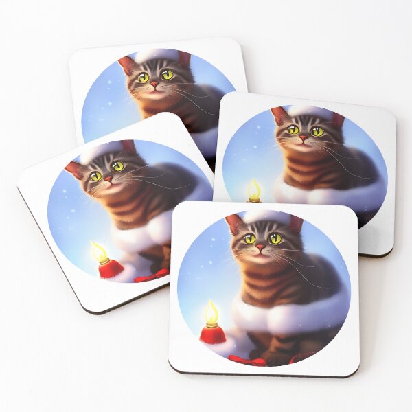 Item preview, Funny Cat Christmas designed and sold by ArtificialCraft.