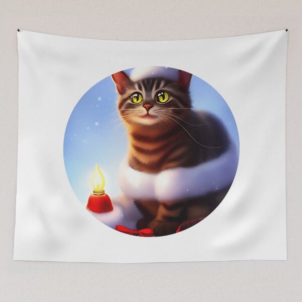 Item preview, Funny Cat Christmas designed and sold by ArtificialCraft.