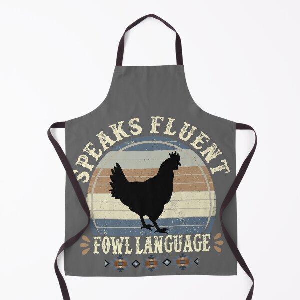Item preview, Speaks Fluent Fowl Language - Cute Chicken Humor designed and sold by handsoftime2020.