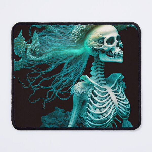 Item preview, Goth Mermaid Skeleton Spooky designed and sold by Itis-Whatitis.