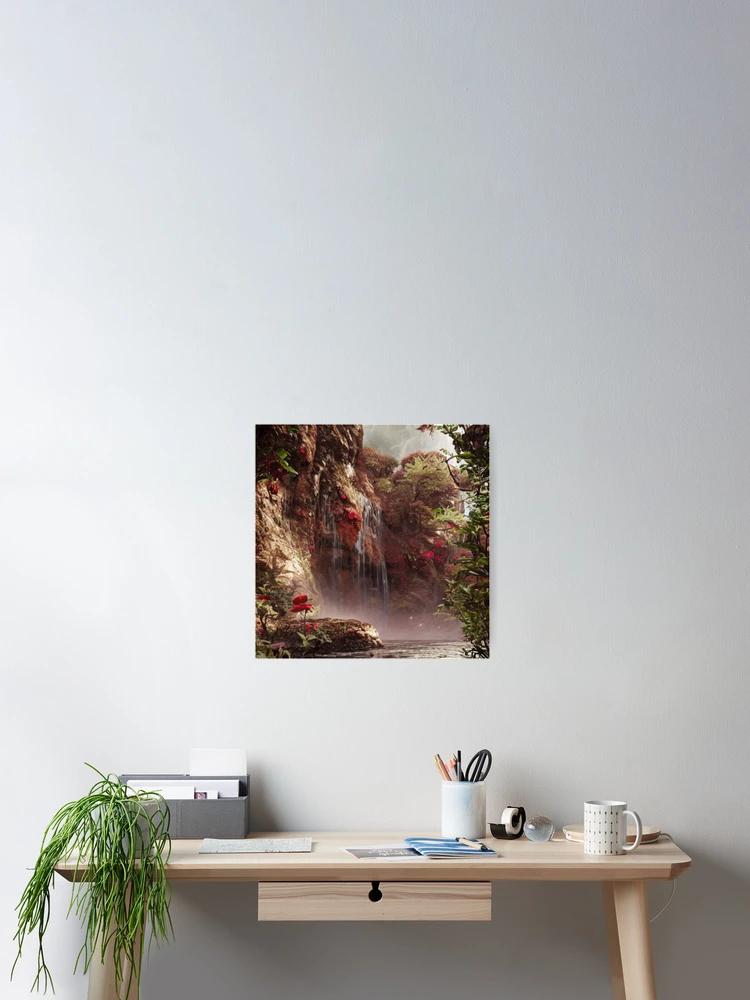 Aperçu 2 sur 3. Poster avec l'œuvre Secret Waterfall créée et vendue par Sub-Ruminations.
