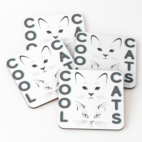 Item preview, Cool cats on black designed and sold by The-Blue-Feline.